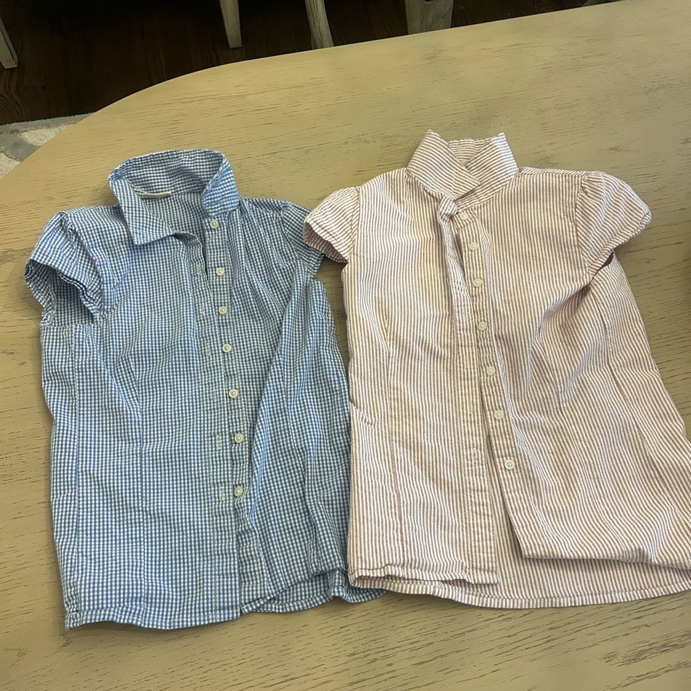 2 John Galt Striped Rue Collared Tops (Bundle)
